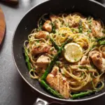 Lemon ﻿Asparagus Chicken Pasta