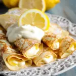 Lemon Cheesecake Crepes