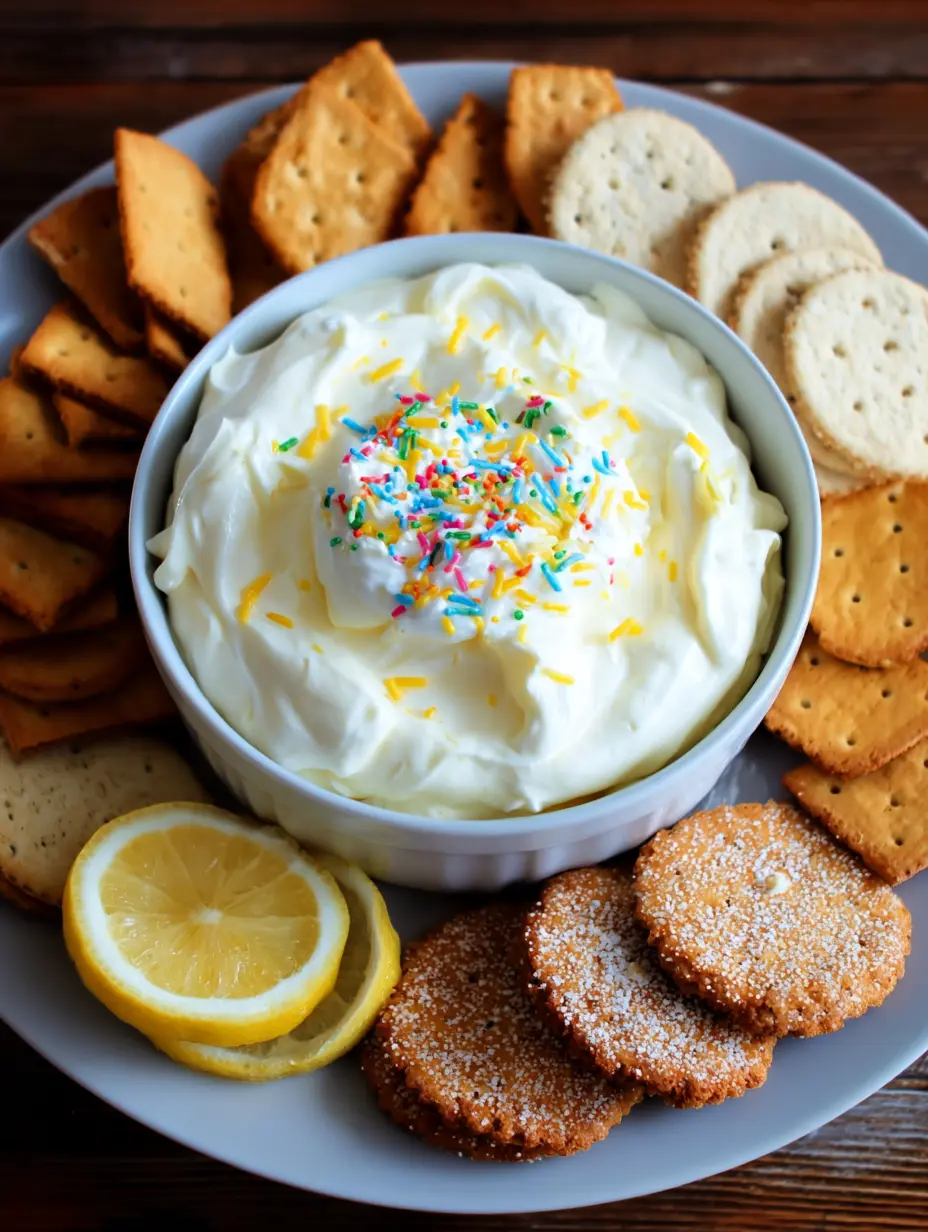 Lemon Cream Pie Cheesecake Dip