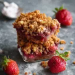 Low Sugar Strawberry Chia Crumble