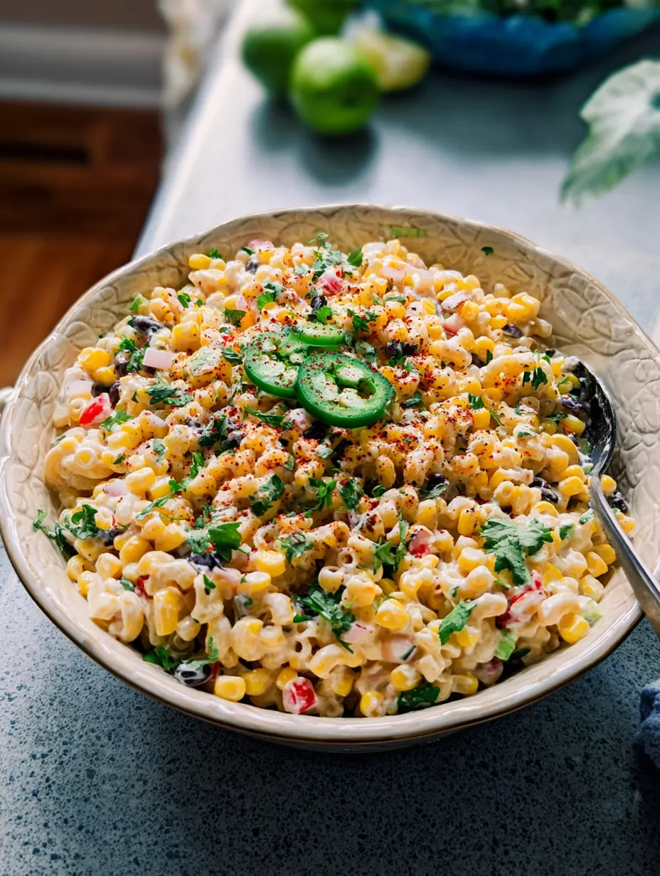 Mexican Street Corn Macaroni Salad