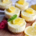 Mini Lemon Cheesecakes