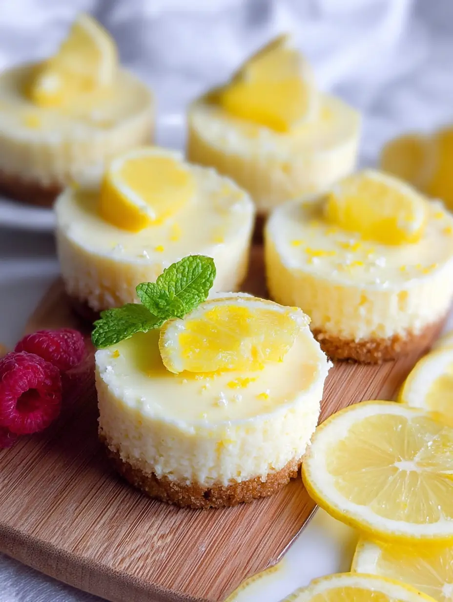 Mini Lemon Cheesecakes