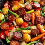One-Pan Honey Garlic Kielbasa & Veggies