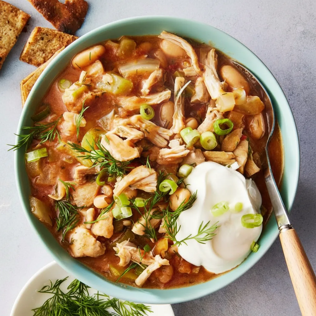 One-Pot Greek Chicken Chili