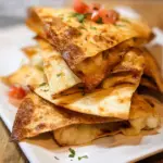 Oven Baked Chicken Quesadilla Crisps