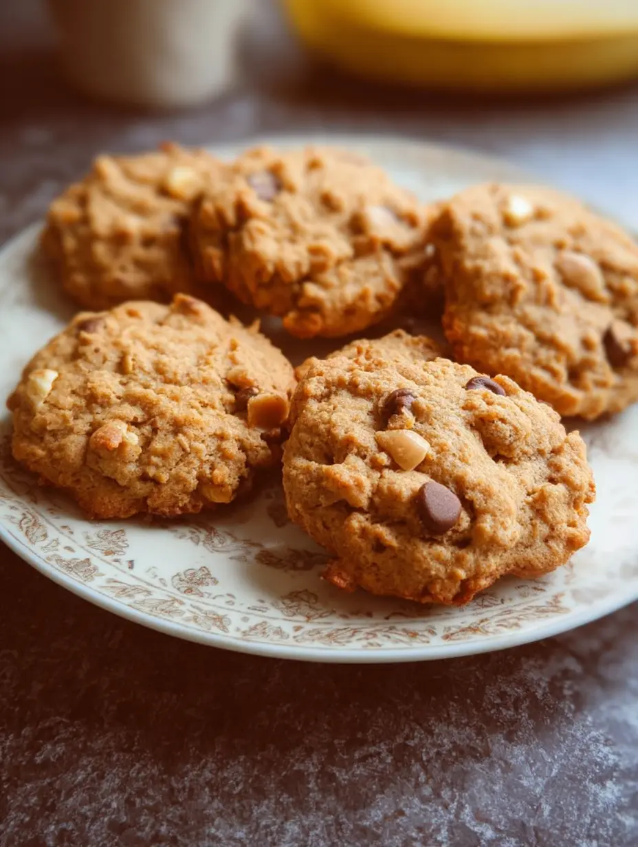 Peanut Butter Banana Cookies