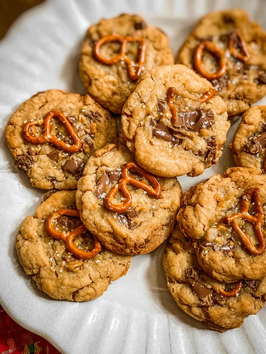 Peanut Butter Pretzel Cookies
