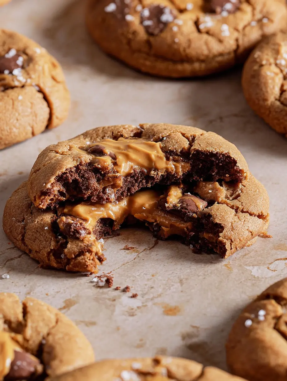 Peanut Butter Stuffed Cookies