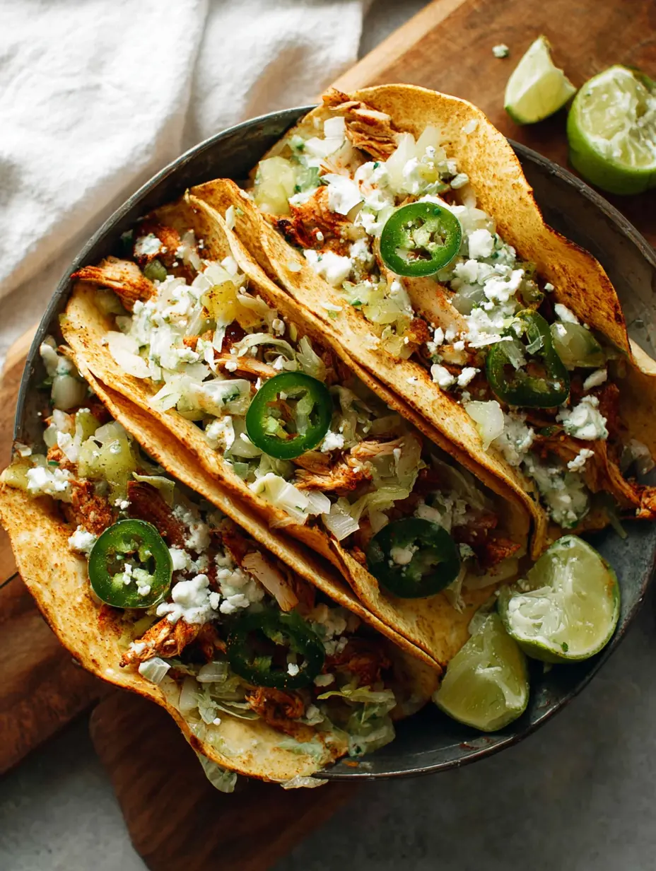 Spicy Jalapeño Chicken Tacos