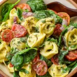Spinach Tortellini Pasta Salad