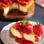 Strawberry Cheesecake with Buttery Crust