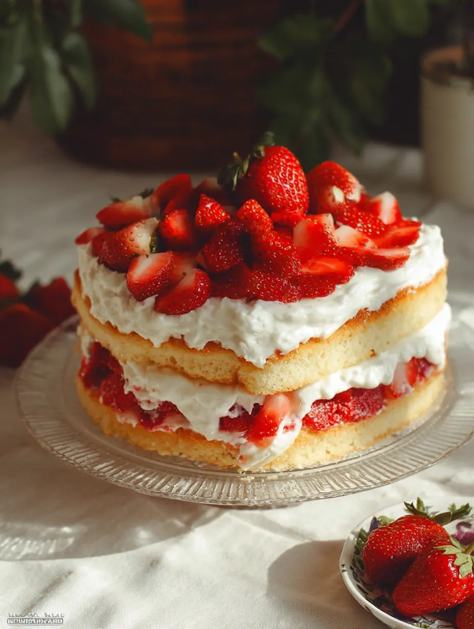 Strawberry Shortcake Cake