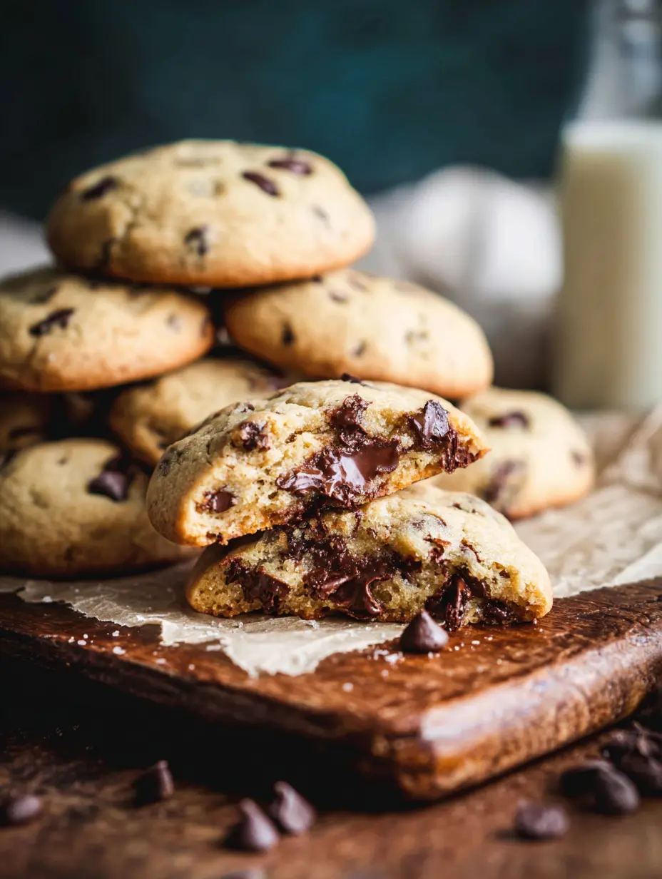 Thick Bakery Style Chocolate Chip Cookies