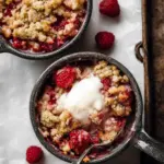 Two Person Raspberry Crumbles
