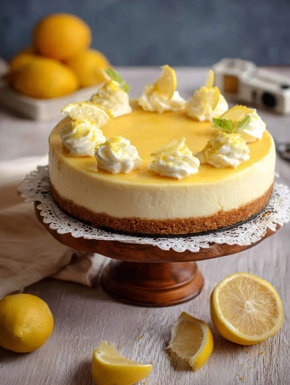 Ultra Creamy Lemon Cheesecake with Lemon Zest Crust