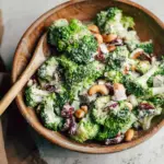 Vegan Broccoli Salad with Cashew Dressing