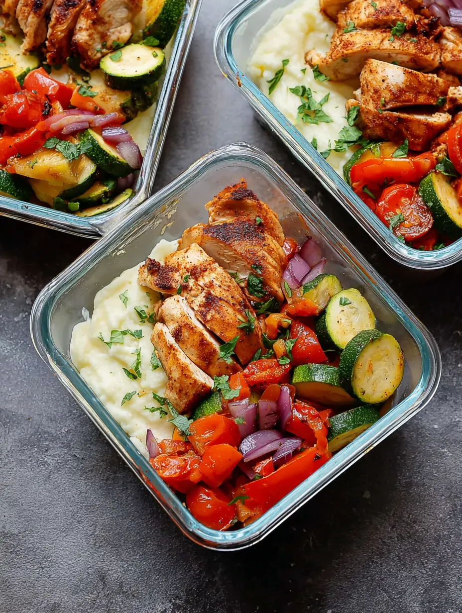 10 Minute Chicken Meal Prep Bowls