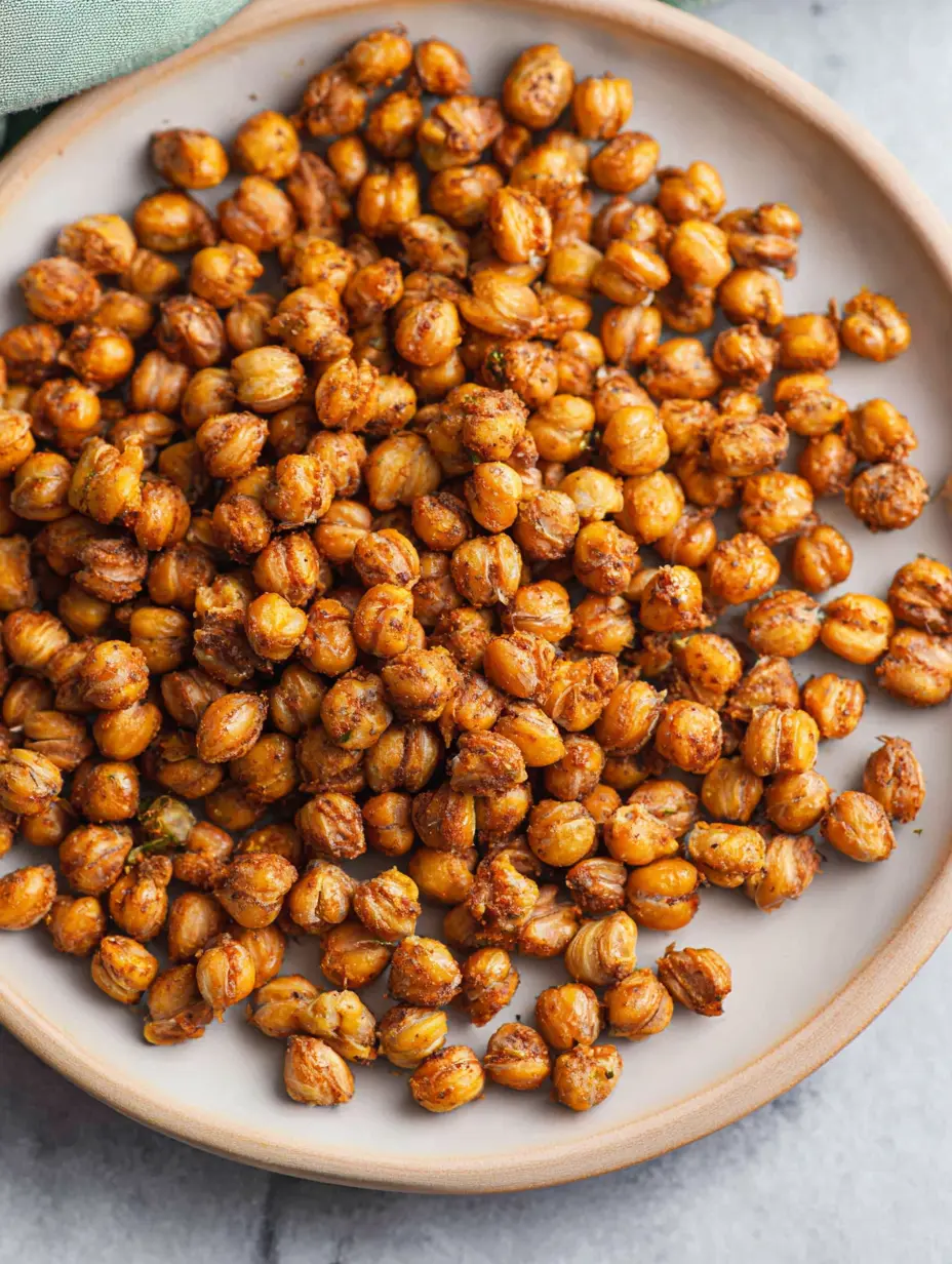 Air Fryer Chickpeas with No Oil