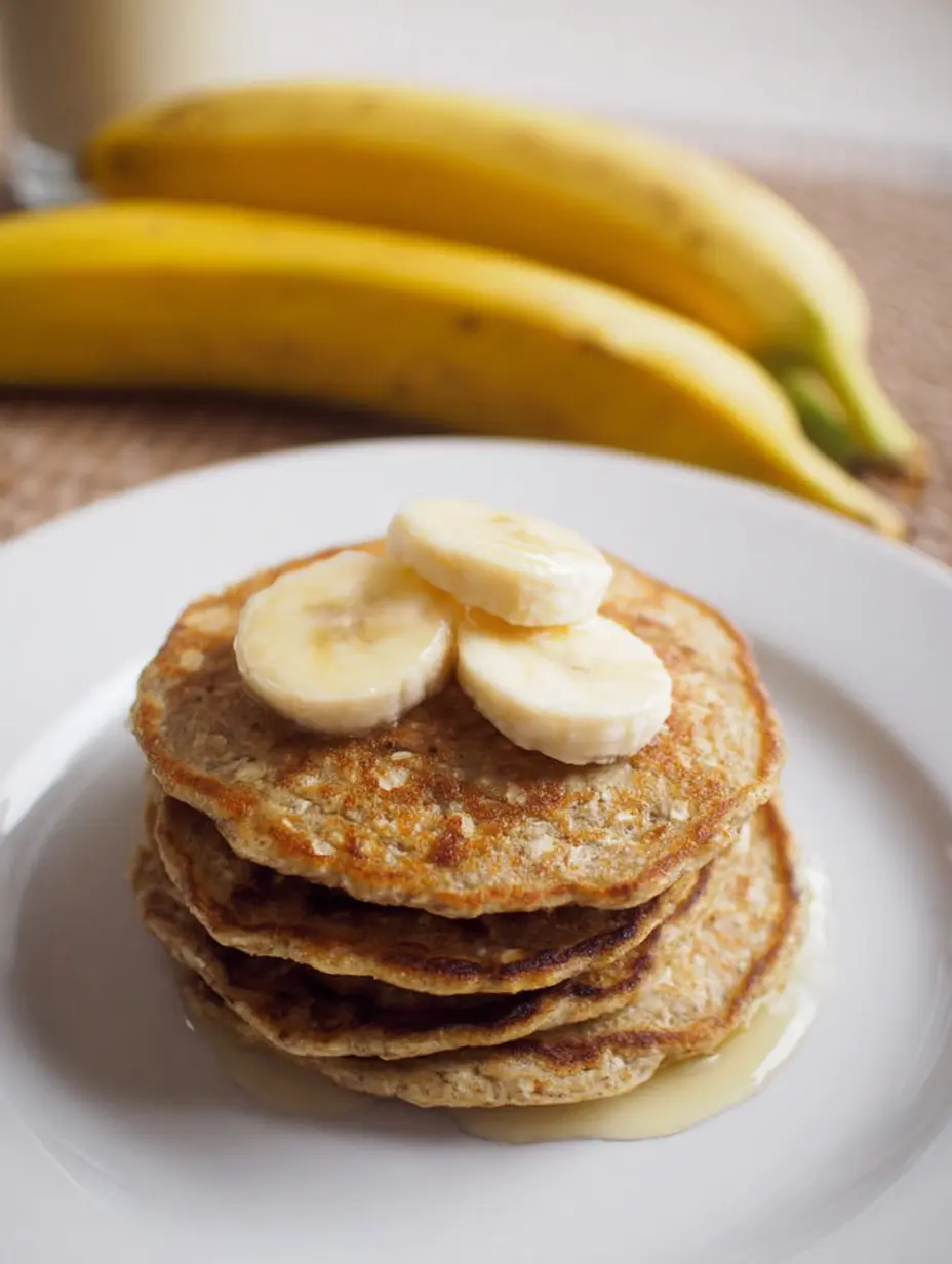 Banana Oat Protein Pancakes