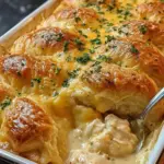 Cheesy Chicken Crescent Bake