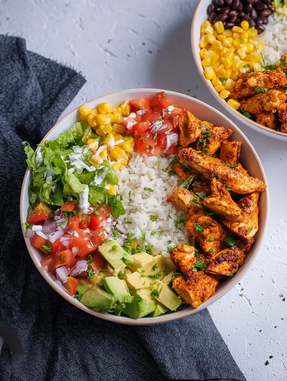 Chicken Burrito Bowl (Healthy Version)