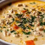 Creamy Italian Ground Chicken Soup