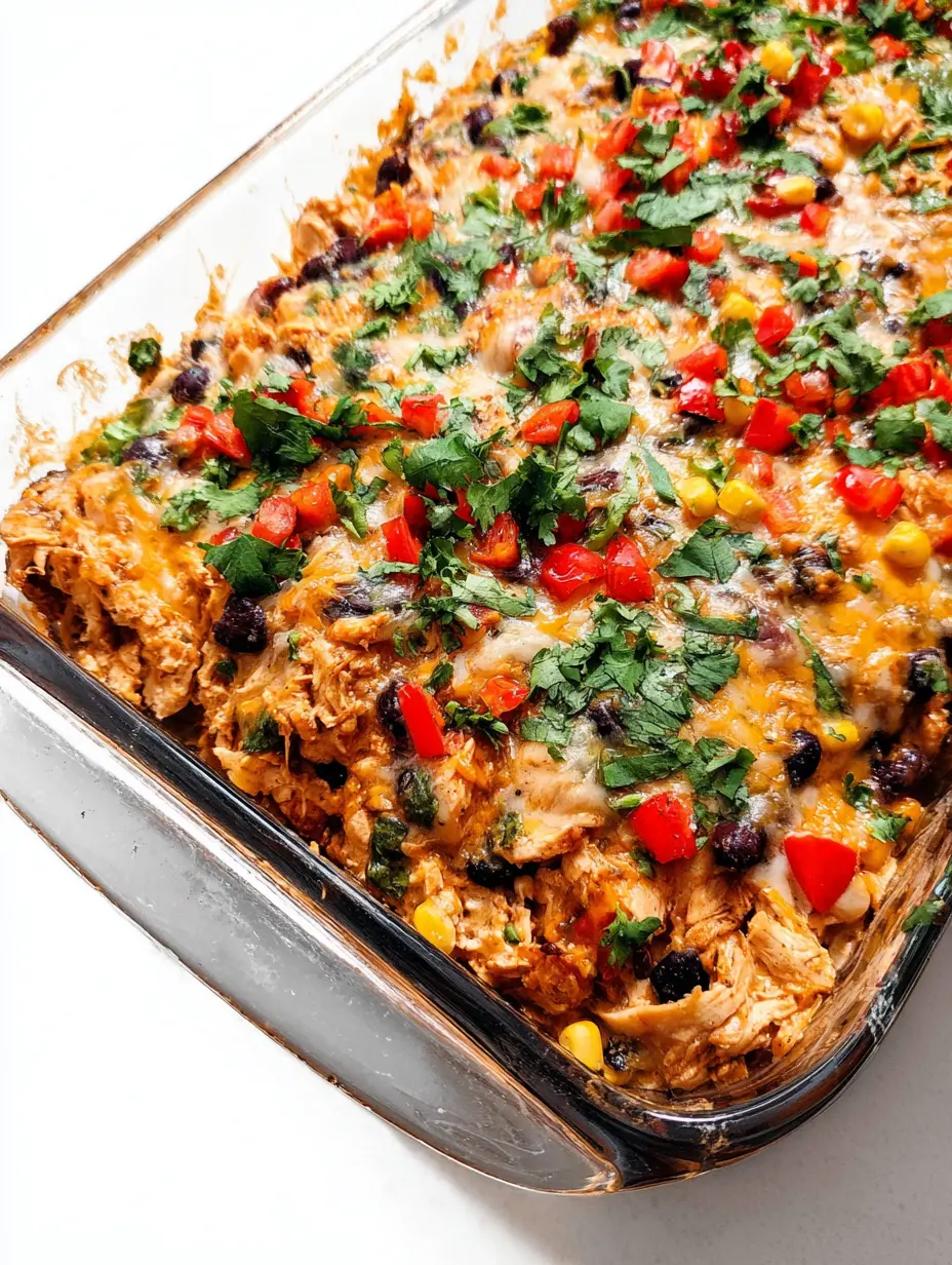 Easy Chicken Burrito Casserole