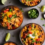High Protein Chicken Enchilada Bowls