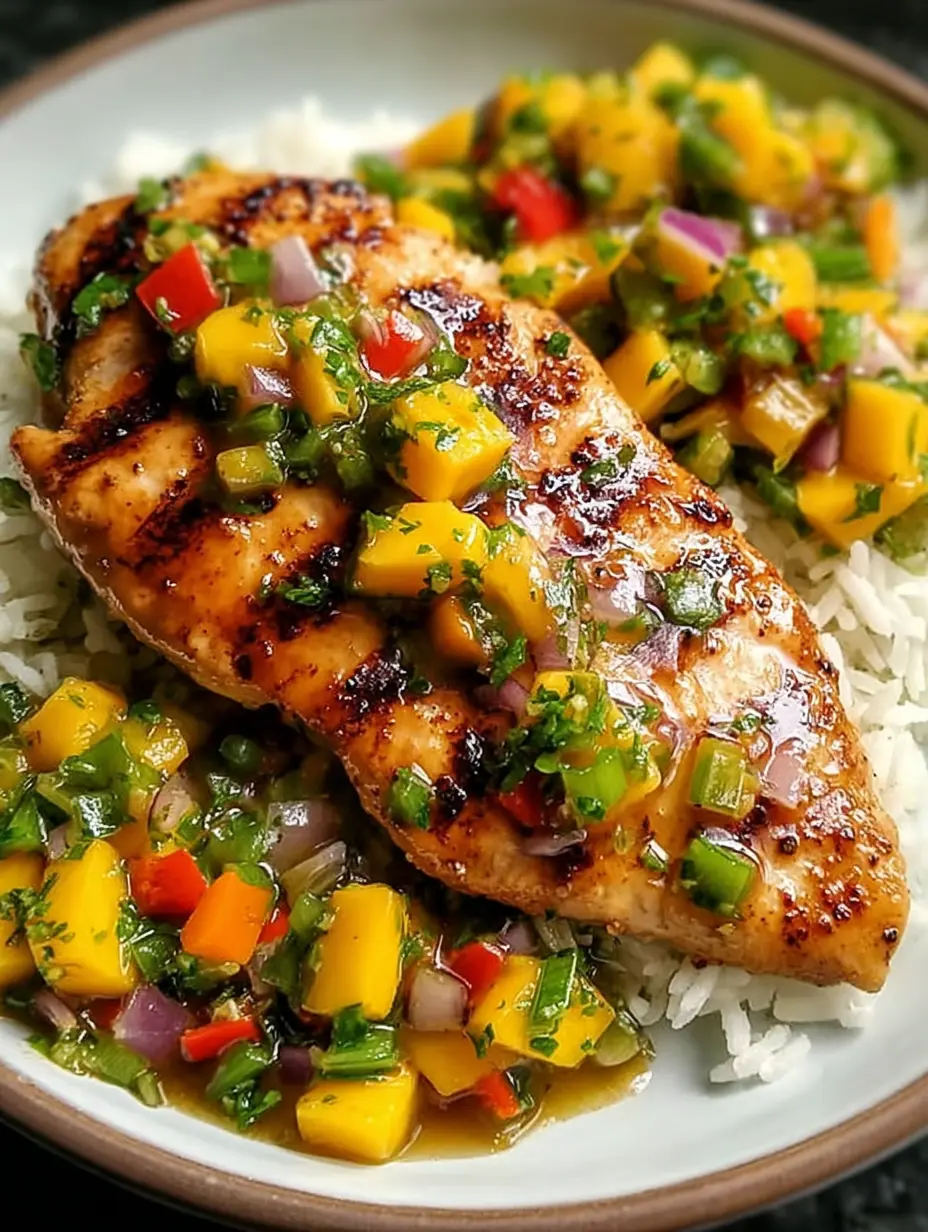 Honey Lime Chicken with Mango Salsa