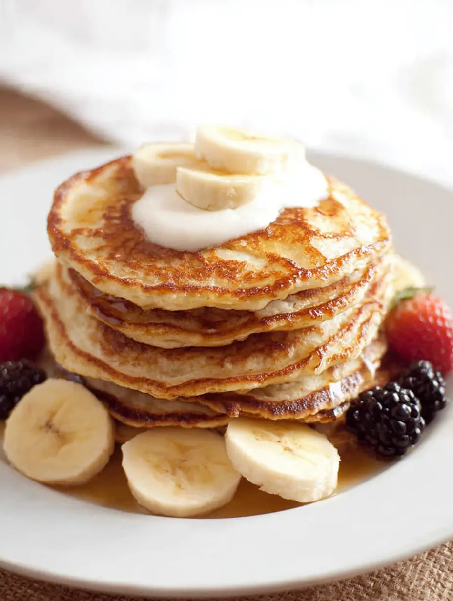 Light & Fluffy Banana Protein Pancakes