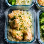 Low Carb Cheesy Chicken and Rice Meal Prep