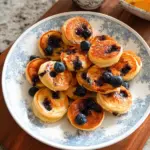 Mini Blueberry Cottage Cheese Pancake Bites