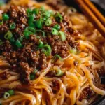 Mongolian Ground Beef Noodles