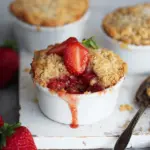 Protein Strawberry Crumble Cups