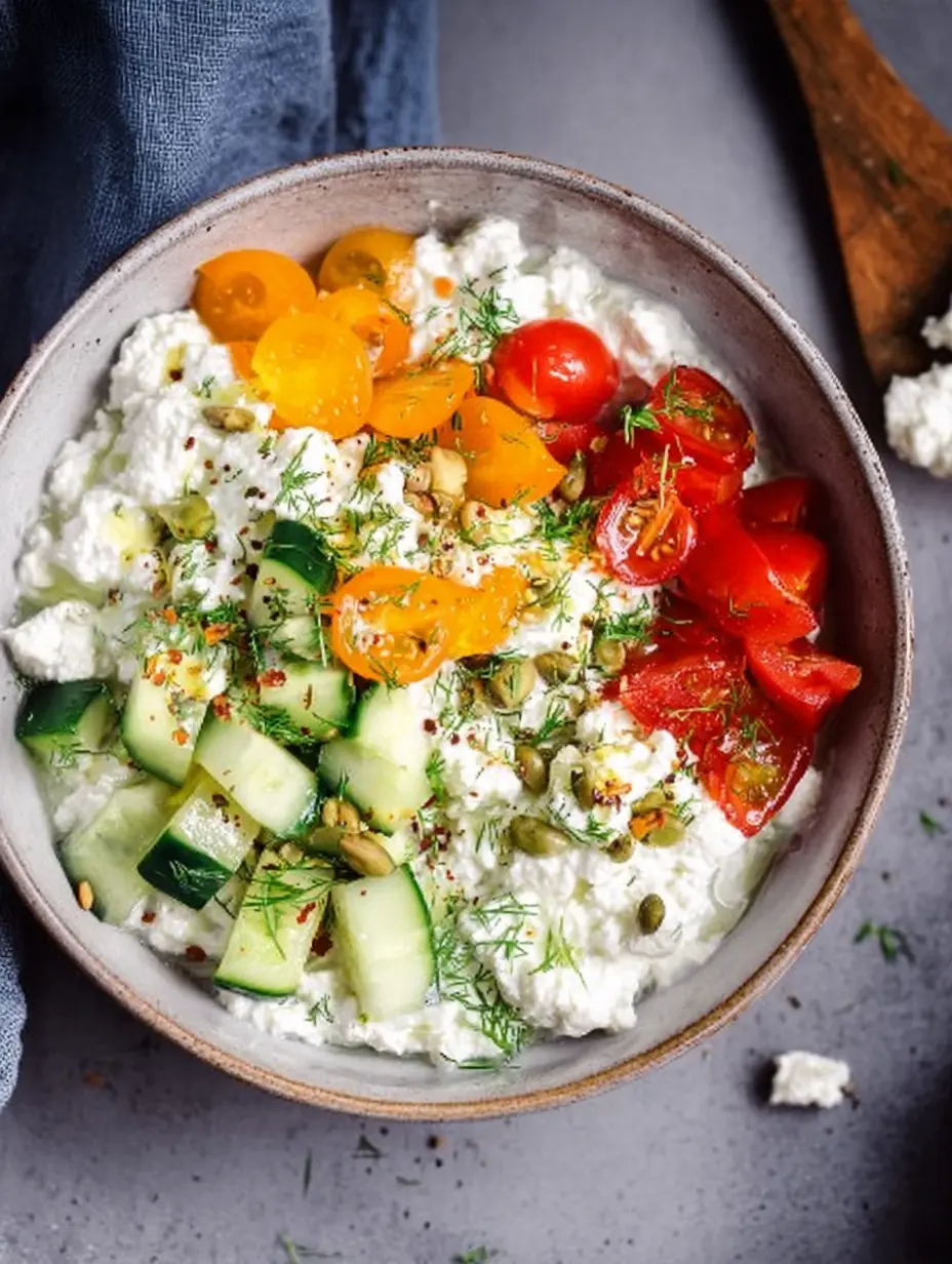 Savory Cottage Cheese Bowl
