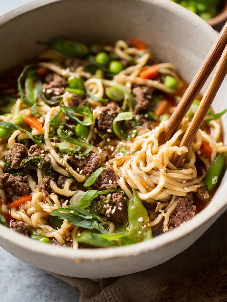 Slow Cooker Beef Ramen