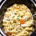 Slow Cooker Chicken Tortellini