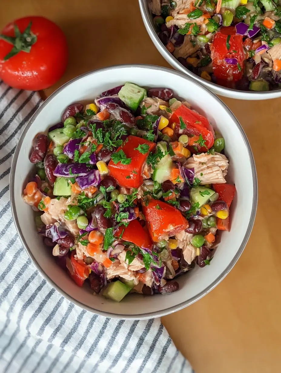 BBQ Chicken Dense Bean Salad