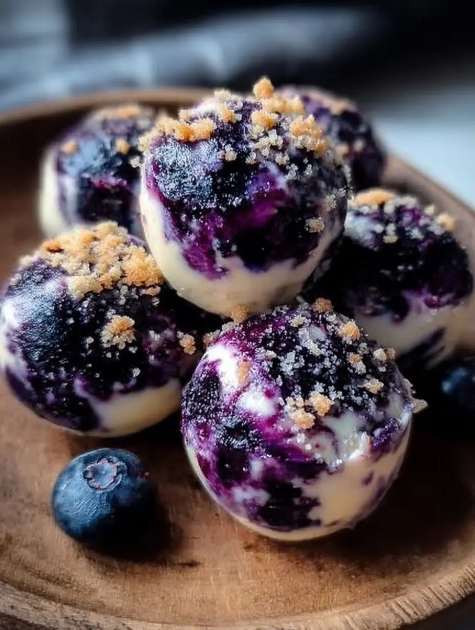 Blueberry Cheesecake Bites