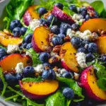 Blueberry Peach Feta Salad