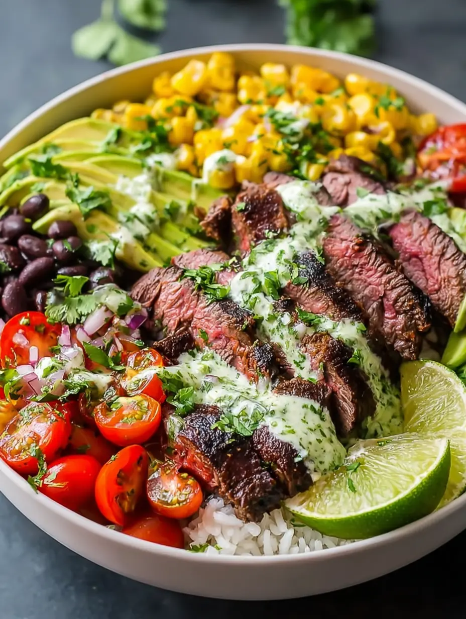 Cilantro Lime Steak Bowls