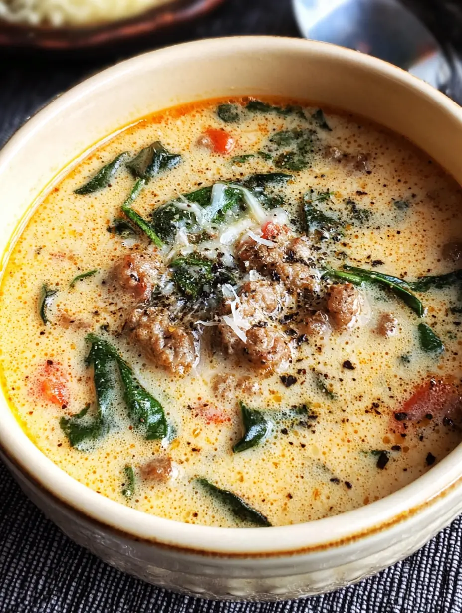Creamy Italian Sausage Soup