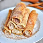Crispy Keto Cinnamon Cream Cheese Roll Ups