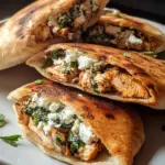 Crispy Pita with Chicken & Feta