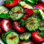 Cucumber Strawberry Salad