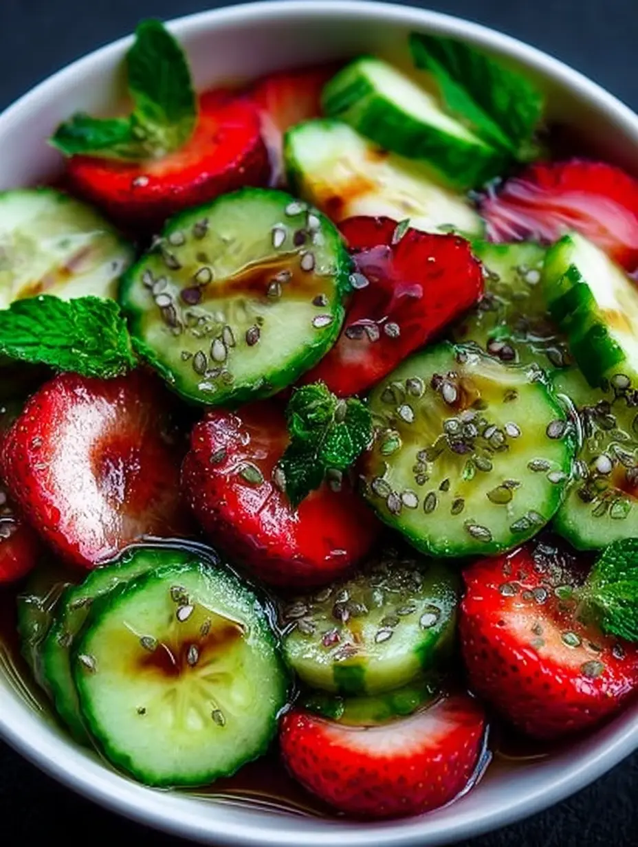 Cucumber Strawberry Salad