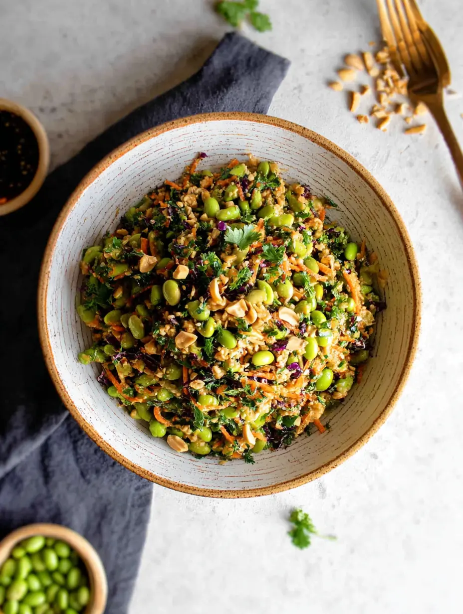 Edamame Peanut Crunch Salad