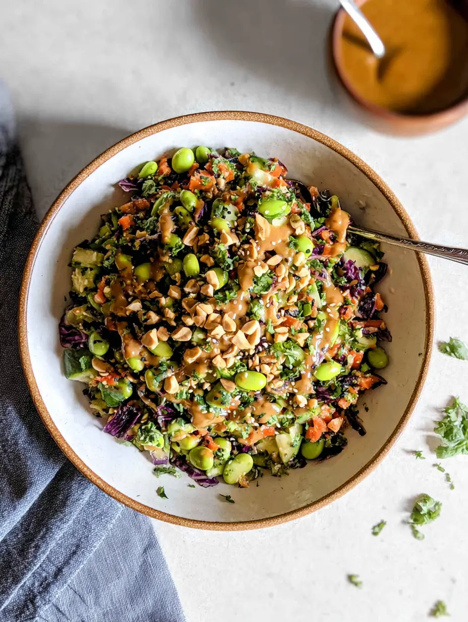 Edamame Peanut Crunch Salad