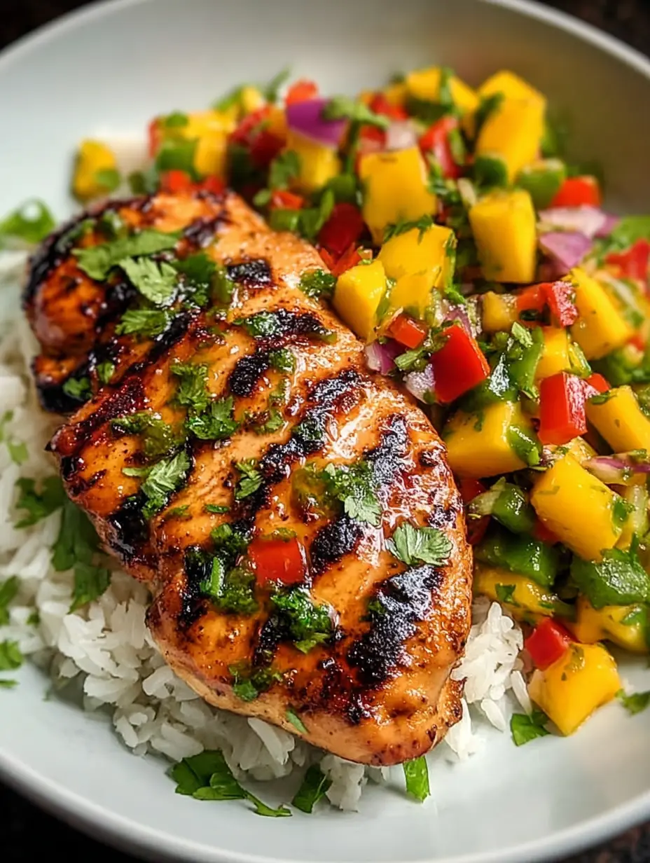 Honey Lime Chicken with Mango Salsa